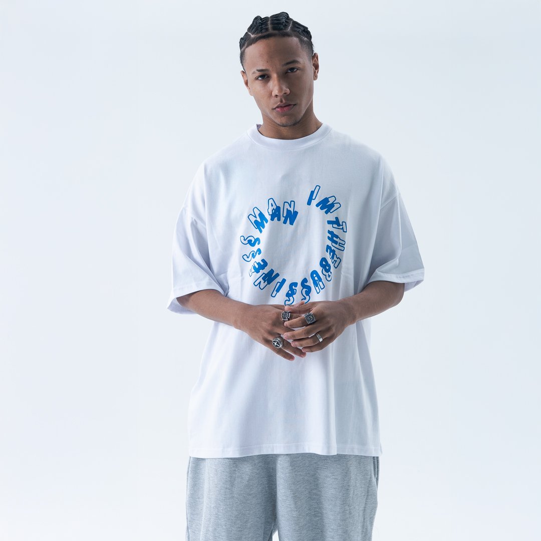 Remera business man blanca