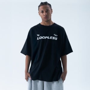 Remera loopless negra