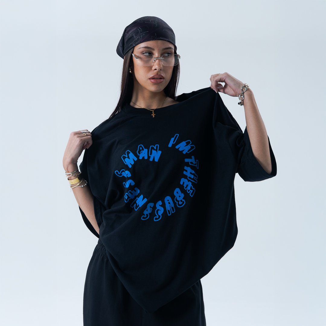 Remera business man negra